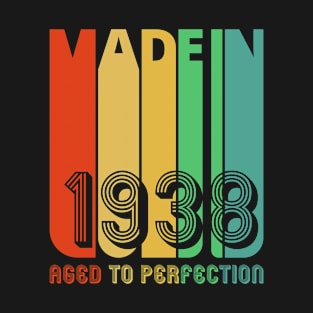 Vintage retro Made in 1938 Aged to perfection. T-Shirt