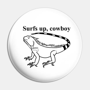 Surfing Lizard Pin