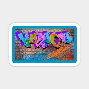 dEAdbEAt HuWiChi Wall Graffiti Design Magnet