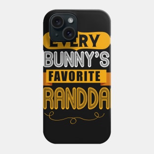 MENS EVERY BUNNYS FAVORITE GRANDDAD SHIRT CUTE EASTER GIFT Phone Case