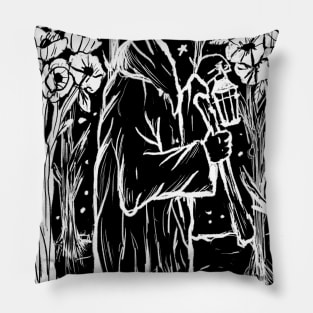 The Hermit, Tarot, Astrology, Pagan, Witchy, Goth Pillow