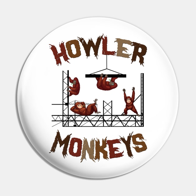 Howler Monkeys Pin by Scaffoldmob