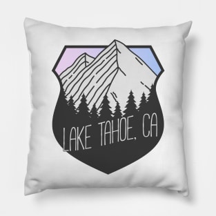 Lake Tahoe, California Mountain Crest Sunset Pillow