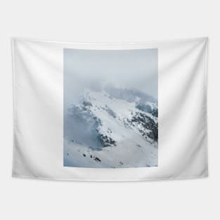 Italian Mountain Peak in the Fog - Landscape Photography Tapestry