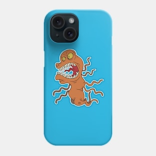 orange screaming monster Phone Case