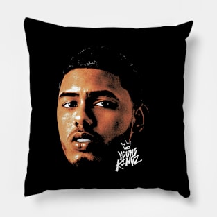 Myke Towers Big Face Pillow