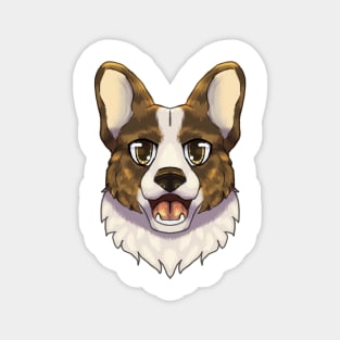 Brindle Corgi Magnet