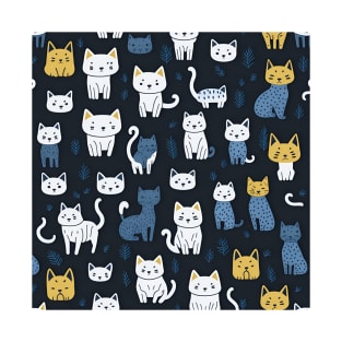 Cat Pattern Design for a Meow-tastic Appeal T-Shirt
