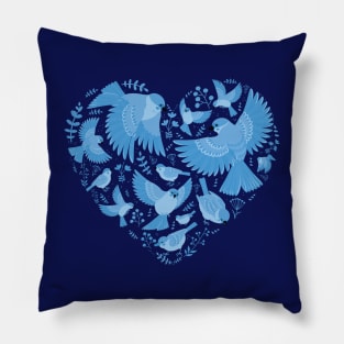 Birds love heart Pillow