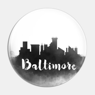 Baltimore watercolor Pin