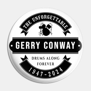 Gerry Conway 1947 2024 Drums Music d16 Pin