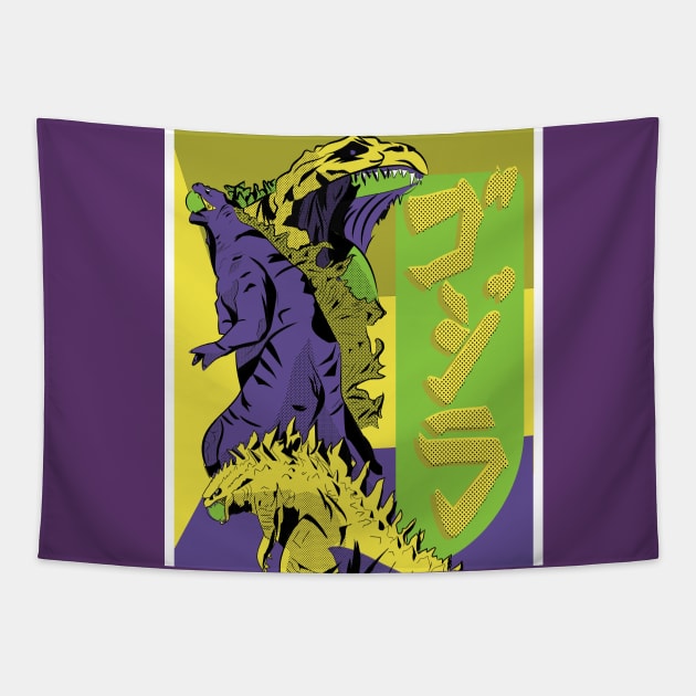 Evangelion Godzilla Style Tapestry by EasyPrometheus