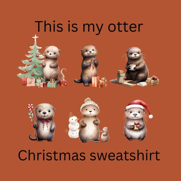 Otter Christmas by RefinedApparelLTD