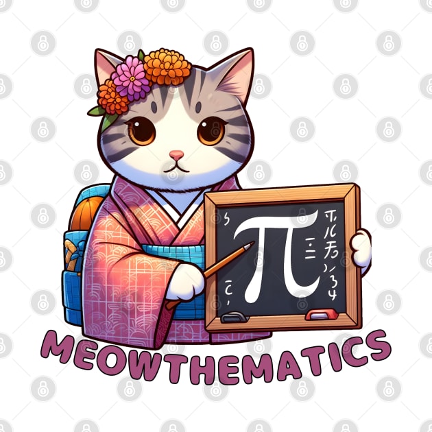 Pi day cat by Japanese Fever