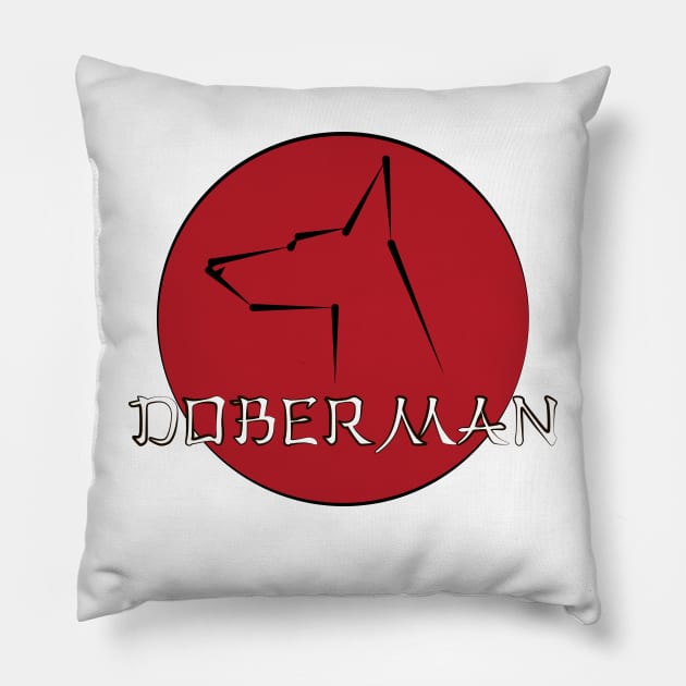 Doberman Pillow by MadArtist123