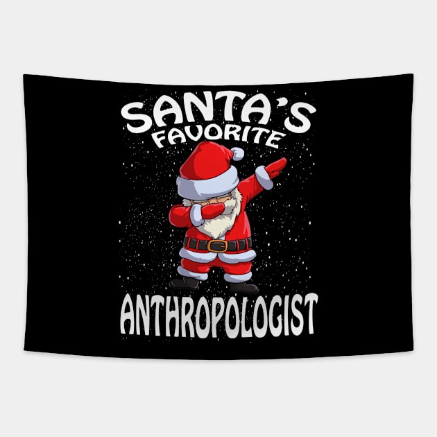 Santas Favorite Anthropologist Christmas Tapestry by intelus