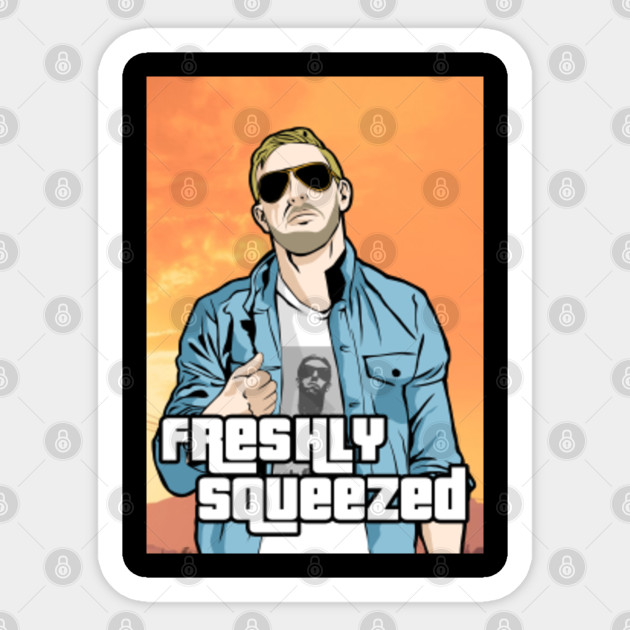 Freshly Squeezed Auto - Wrestling - Sticker