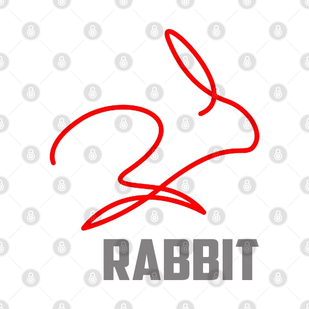 RED LINE RABBIT by SAMELVES