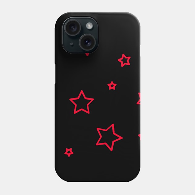 Perfect red stars Phone Case by pasharalothman