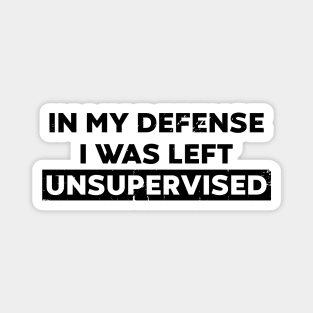 In My Defense I Was Left Unsupervised (Distressed) Magnet