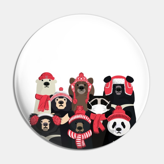 Bear family portrait- Winter edition Pin by Zolinstudio