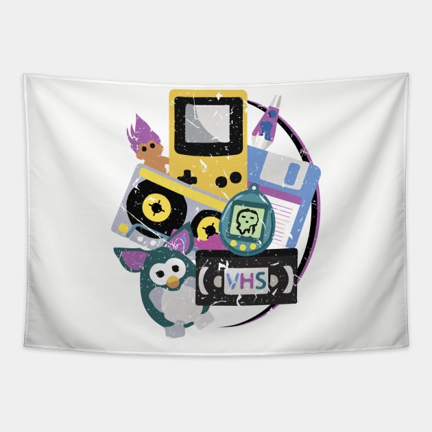 90's icons Tapestry by Val_Myre