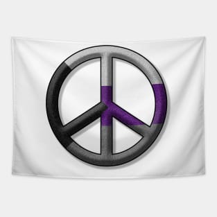 Peace Pride design in Demisexual pride flag colors Tapestry