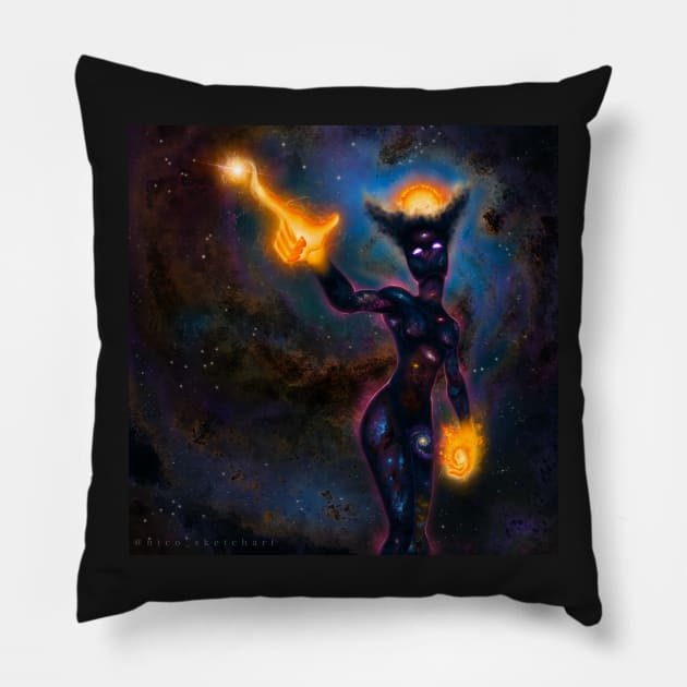 star friend Pillow by NicoSketchArt