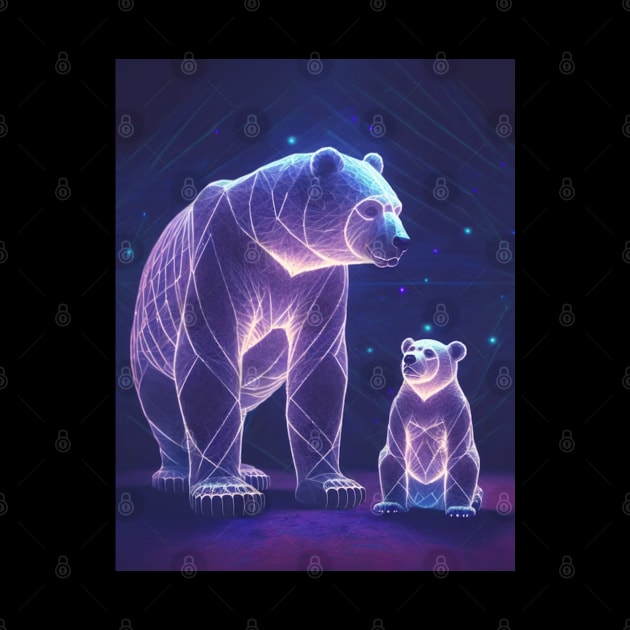 Ursa major and ursa minor constellations. by TheDesigNook