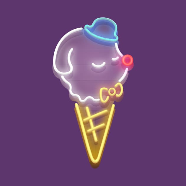 Neon Ice Cream by zkozkohi