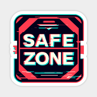 Safe zone Retro Gaming Glitch Magnet