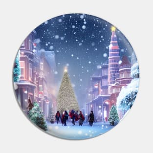 Christmas Snowing Pin