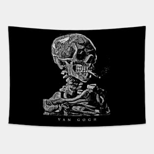 Van Gogh Skull Tapestry