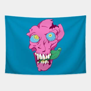 Bubblegum Skull Tapestry