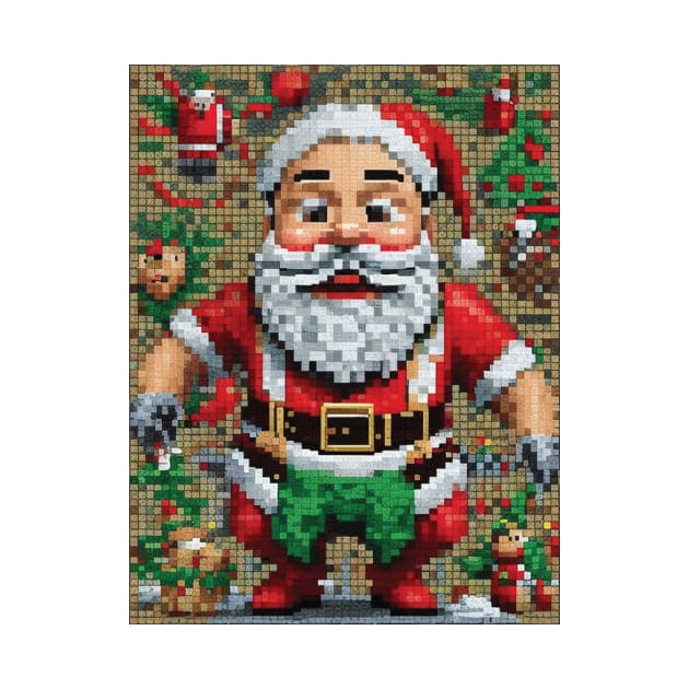 Pixel Frosty Santa: Merry Pixel Magic by PixlePark