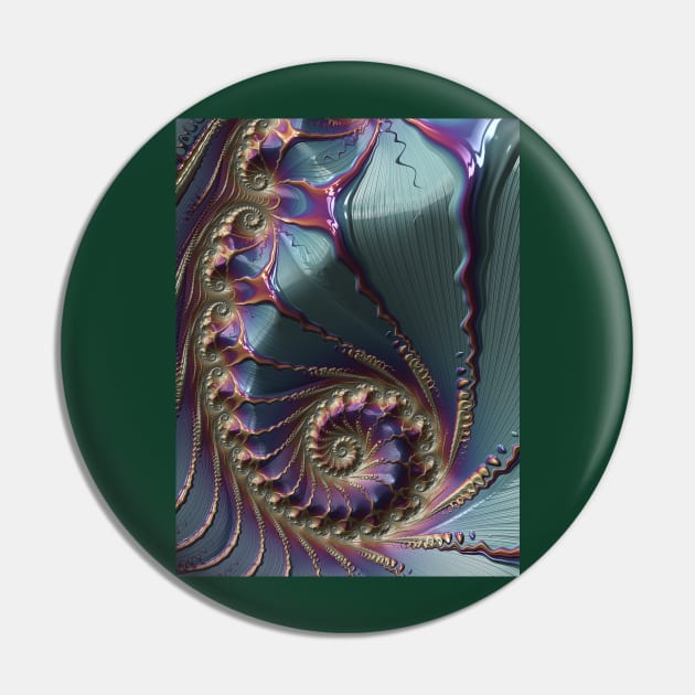 Fluorescent Spiral Pin by Mistywisp