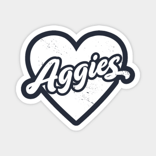 Vintage Aggies School Spirit // High School Football Mascot // Go Aggies Magnet