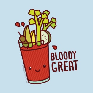 Bloody Great! Kawaii Bloody Mary Alcohol Cocktail T-Shirt