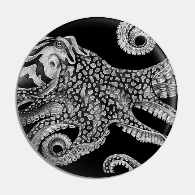 Octopus Pin by Tim Jeffs Art