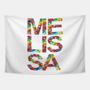 Melissa, name, typography Tapestry