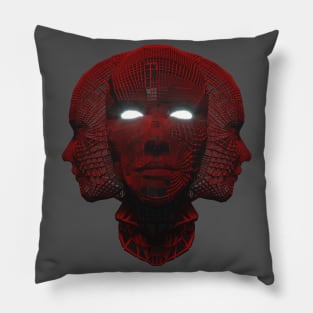 3 RED FACE Pillow