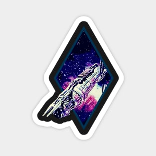 B5 - Last Best Hope for Peace - Space Station -  Black - Sci-Fi Magnet