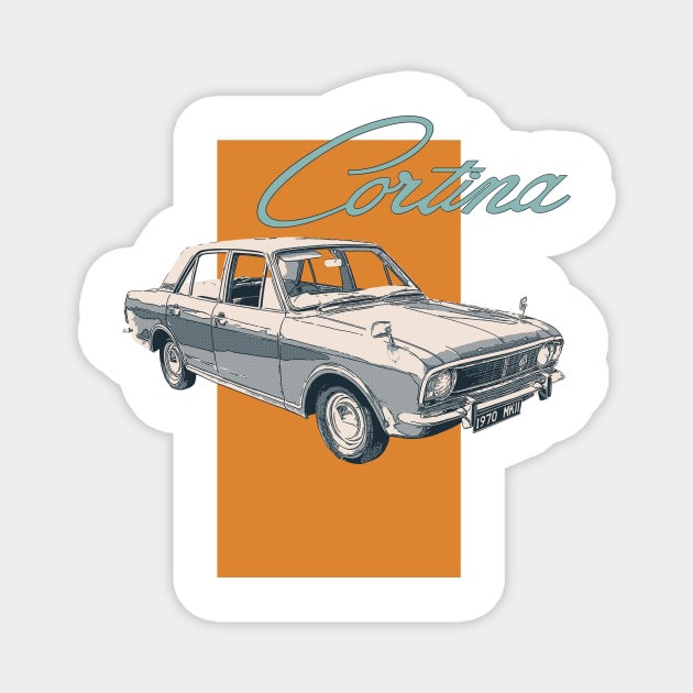 Ford Cortina Magnet by Joshessel