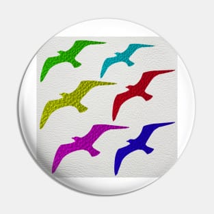 ART Leather Seagulls Pin