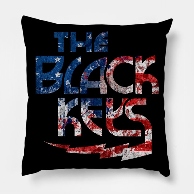 AMERICAN BLACK KEYS LOGO Pillow by mugiwarastore77