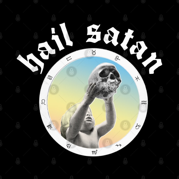 Hail Satan ††† Satanic Occult Vintage Design ††† by DankFutura