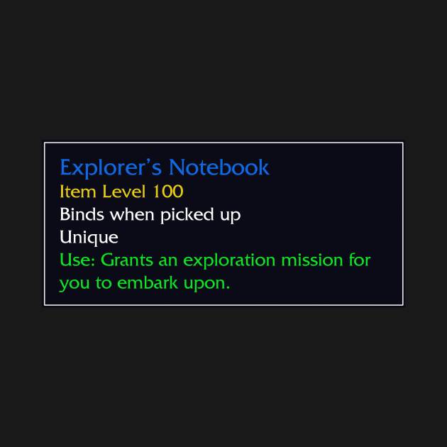 Explorer's Notebook by snitts