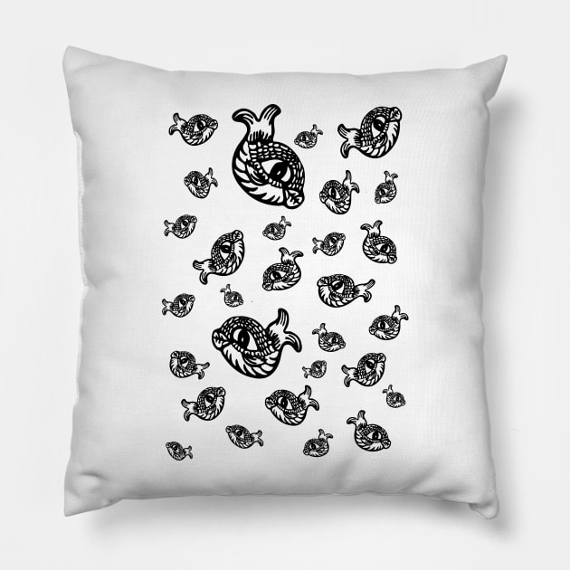 Fun fish design pattern Pillow by stephenignacio