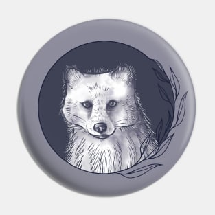 Arctic Fox (Dark) Pin