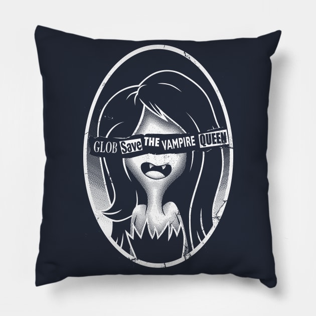 GLOB SAVE THE VAMPIRE QUEEN Pillow by blairjcampbell